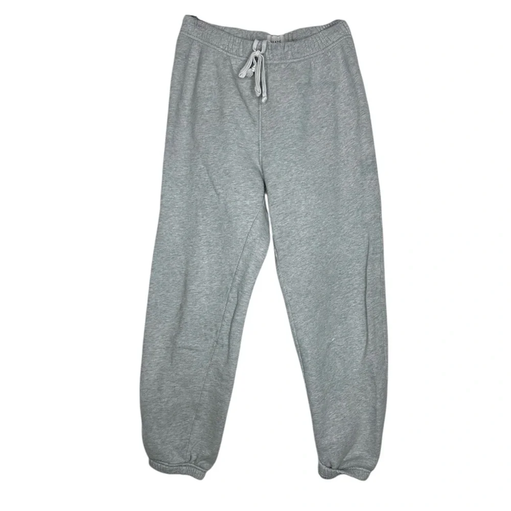 Mate the Label Sweatpants Gray Organic Cotton Sweatpants Size Small Preppy Grey - Picture 1 of 13